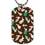 Easter rabbit pattern Dog Tag (One Side)