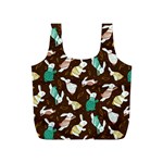 Easter rabbit pattern Full Print Recycle Bag (S)