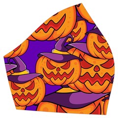 Purple And Orange Pumpkins, Crazy Halloween Pattern, Jack O  Lantern Vintage Style Bikini Top And Skirt Set  by Casemiro