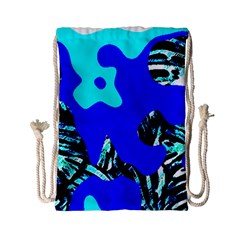 Abstract Tropical Drawstring Bag (small) by 3cl3ctix