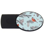 Christmas birds USB Flash Drive Oval (2 GB)