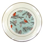 Christmas birds Porcelain Plates