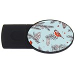 Christmas birds USB Flash Drive Oval (4 GB)
