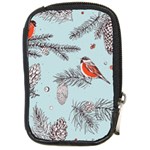 Christmas birds Compact Camera Leather Case