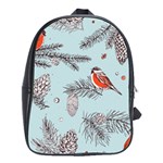 Christmas birds School Bag (Large)