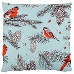Christmas birds Large Cushion Case (Two Sides)