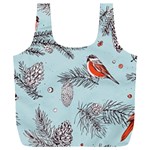 Christmas birds Full Print Recycle Bag (XXL)