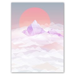 Mountain Sunset Above Clouds Poster 18  X 24  by blueagate1