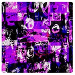 Purple Graffiti UV Print Square Tile Coaster 
