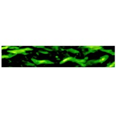 Green  Waves Abstract Series No3 Large Flano Scarf  by DimitriosArt