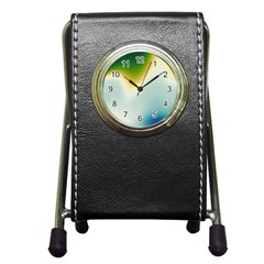Gradientcolors Pen Holder Desk Clock by Sparkle