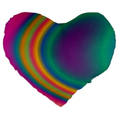 Gradientcolors Large 19  Premium Flano Heart Shape Cushions by Sparkle