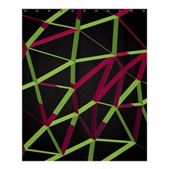 3d Lovely Geo Lines X Shower Curtain 60  X 72  (medium)  by Uniqued