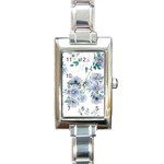 Floral pattern Rectangle Italian Charm Watch
