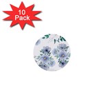 Floral pattern 1  Mini Buttons (10 pack) 