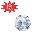 Floral pattern 1  Mini Magnets (100 pack) 
