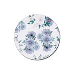 Floral pattern Rubber Coaster (Round)