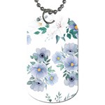 Floral pattern Dog Tag (One Side)