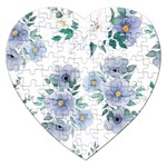 Floral pattern Jigsaw Puzzle (Heart)