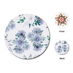 Floral pattern Playing Cards Single Design (Round)