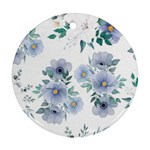 Floral pattern Round Ornament (Two Sides)