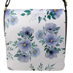 Floral pattern Flap Closure Messenger Bag (S)