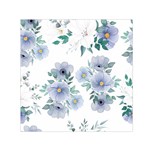Floral pattern Small Satin Scarf (Square)