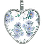 Floral pattern Heart Necklace