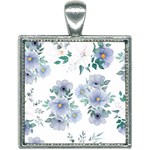 Floral pattern Square Necklace