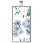 Floral pattern Rectangle Necklace