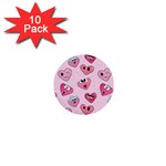 Emoji Heart 1  Mini Buttons (10 pack) 