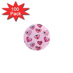 Emoji Heart 1  Mini Magnets (100 pack) 