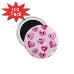 Emoji Heart 1.75  Magnets (100 pack) 