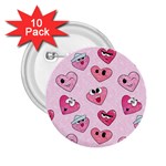 Emoji Heart 2.25  Buttons (10 pack) 