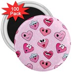 Emoji Heart 3  Magnets (100 pack)