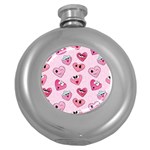 Emoji Heart Round Hip Flask (5 oz)
