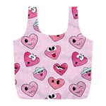 Emoji Heart Full Print Recycle Bag (L)