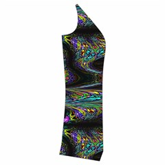 Abstract Art - Adjustable Angle Jagged 2 Cropped Button Cardigan by EDDArt