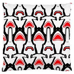 Hammerhead Shark Pattern Large Cushion Case (two Sided)  by walala