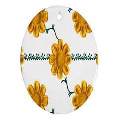 Easter Oval Ornament (two Sides)