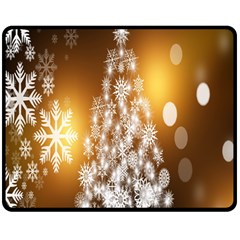 Christmas-tree-a 001 Fleece Blanket (medium) 