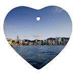 HK harbour Heart Ornament (Two Sides) Front