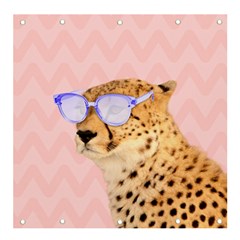 Leopard In The Sunglasses Banner And Sign 4  X 4  by NiOng
