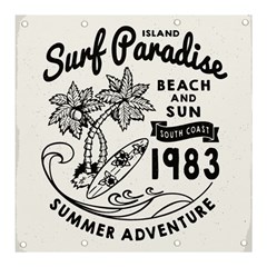 Summer Surf Beach  Banner And Sign 3  X 3  by NiOng