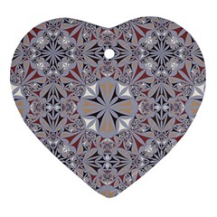 Triangle-mandala Heart Ornament (two Sides)