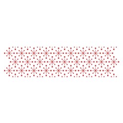 Pattern Christmas Pattern Red Stars Oblong Satin Scarf (16  X 60 ) by Sapixe