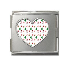 Christmas-santaclaus Mega Link Heart Italian Charm (18mm) by nateshop