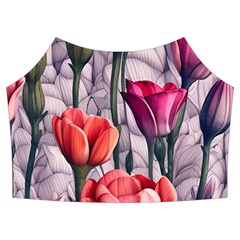 Color-infused Watercolor Flowers Summer Cropped Co-ord Set by GardenOfOphir