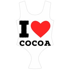 I Love Cocoa Off Shoulder Velour Bodysuit  by ilovewhateva