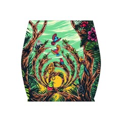 Monkey Tiger Bird Parrot Forest Jungle Style Bodycon Skirt by Grandong